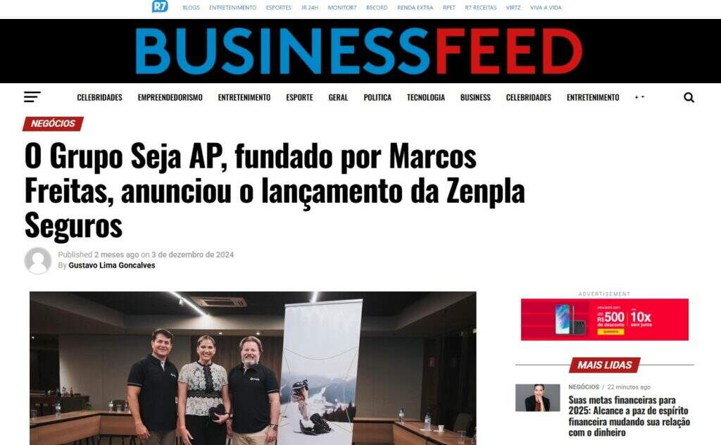 Seguros de Vida, Acidentes Pessoais e Prestamista